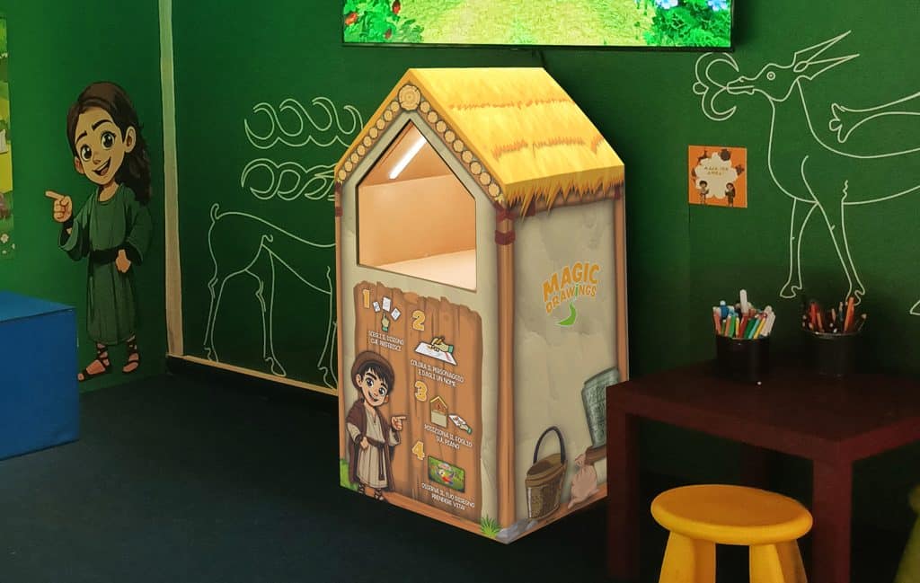 exhibit interattivo Magic Drawings